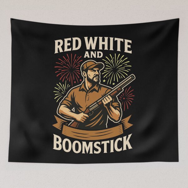 Item preview, Red White And Boomstick Hunting 4th of July designed and sold by LuminOrb.
