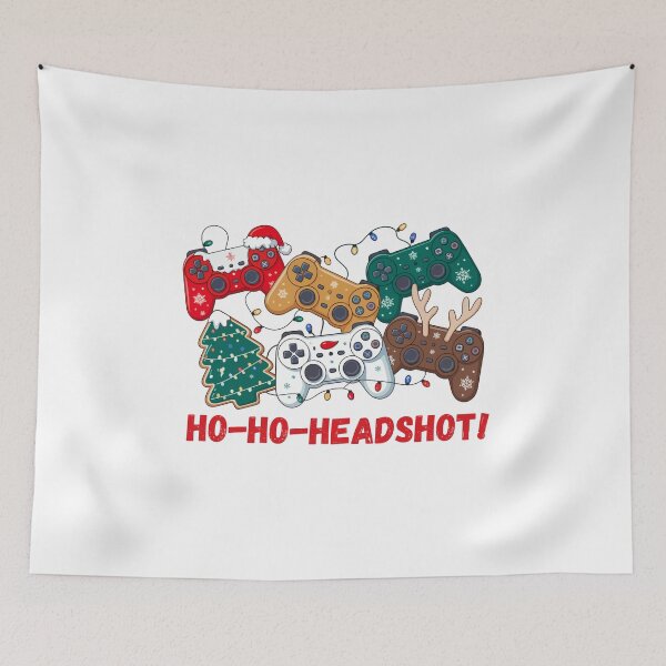 Item preview, Ho Ho Headshot Funny Gamer Christmas designed and sold by CleanDecor.