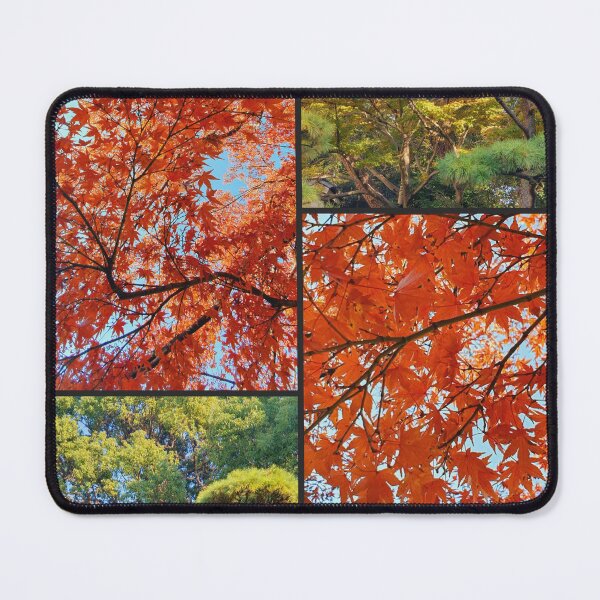 Item preview, Japanese Garden collage - red autumn leaves - fall foliage designed and sold by TalBright.