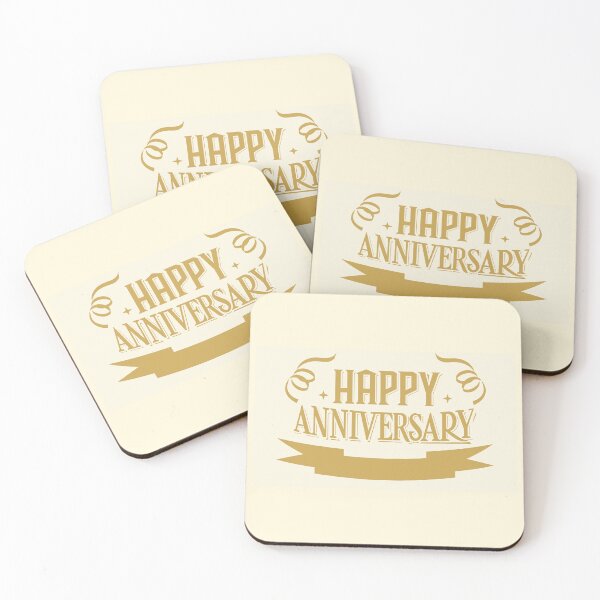 Item preview, Happy Anniversary Elegant Vintage Typography Design designed and sold by PixelWaveBD.