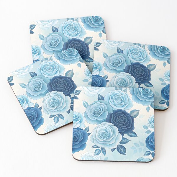 Item preview, Blue rose pattern designed and sold by trendspatterns.