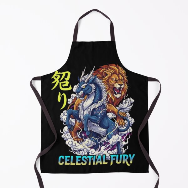 Item preview, Celestial Fury – Dragon and Lion Power Clash designed and sold by Dogandesighn.