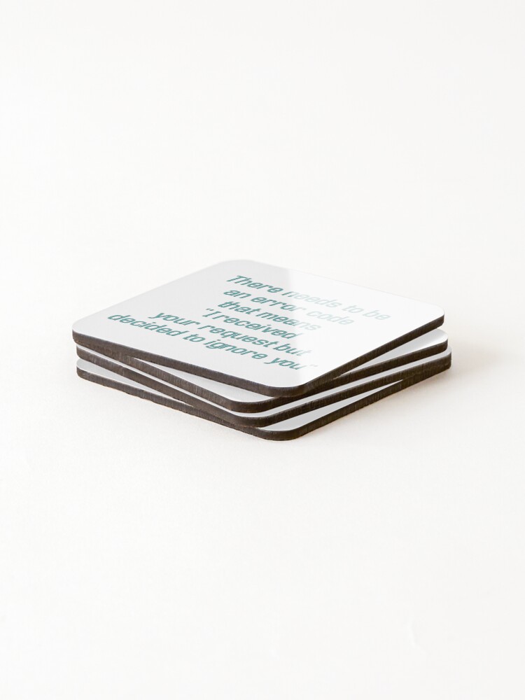 Thumbnail 4 of 5, Coasters (Set of 4), Error Code designed and sold by robinklowe.