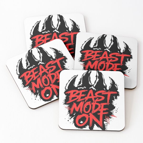 Item preview, Beast Mode On – Bold Graffiti Fitness Typography | Gym Motivation Art designed and sold by SkullVibe Collective.