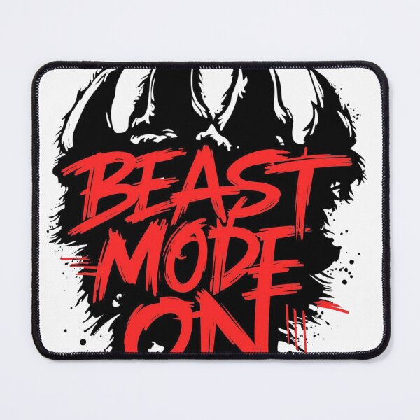 Item preview, Beast Mode On – Bold Graffiti Fitness Typography | Gym Motivation Art designed and sold by SkullVibe Collective.