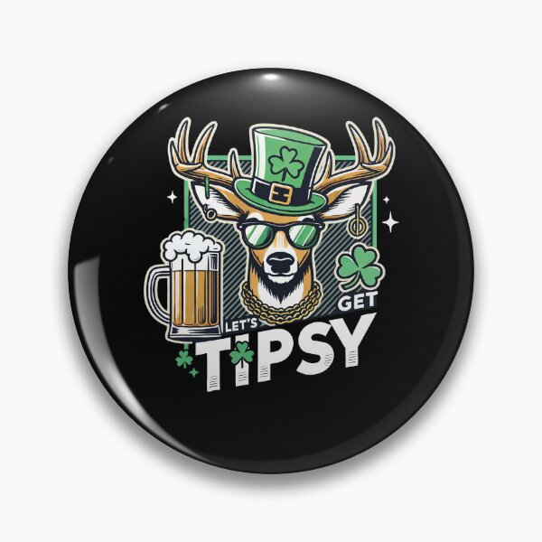 Item preview, Let's Get Tipsy Leprechaun Deer Mug Shamrock designed and sold by LuminOrb.
