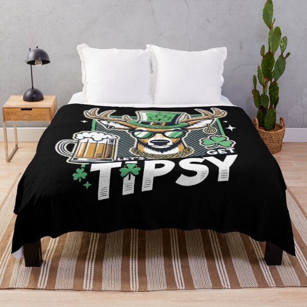 Item preview, Let's Get Tipsy Leprechaun Deer Mug Shamrock designed and sold by LuminOrb.