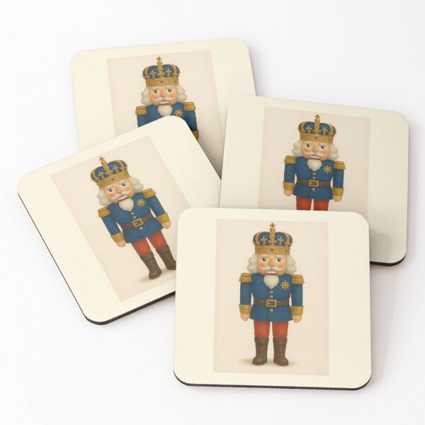 Item preview, Royal British Nutcracker — Blue & Gold Christmas Illustration designed and sold by Novel Works Studio.