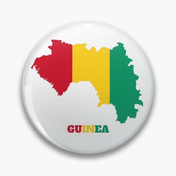 Item preview, Guinea Flag map design designed and sold by BasbiArt.