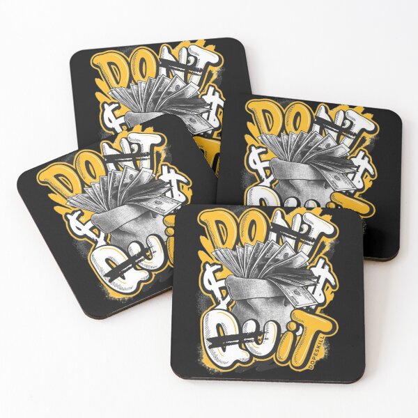 Item preview, Don’t Quit – Bold Motivational Graffiti | Gym & Streetwear Inspiration Quote designed and sold by SkullVibe Collective.