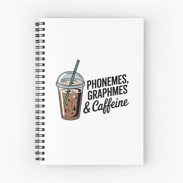 Item preview, Phonemes Graphemes and Caffeine Reading Specialist Teacher  designed and sold by lilLilaBatArt.