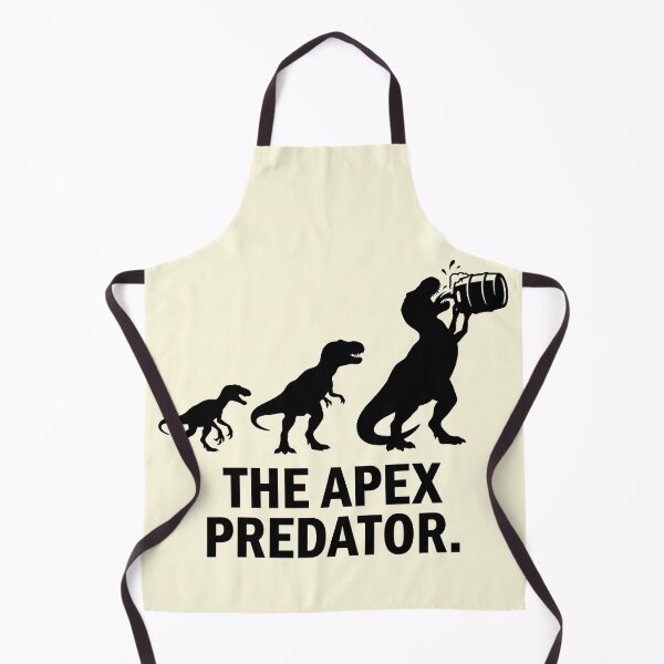 Item preview, The Apex Predator Evolution - T-Rex Drinking Beer Keg Silhouette designed and sold by Imaginationbeyond.