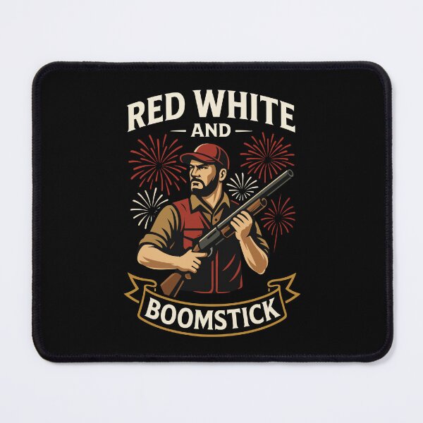 Item preview, Red White And Boomstick Hunting 4th of July designed and sold by LuminOrb.