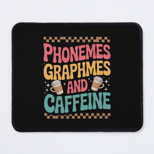 Item preview, Phonemes Graphemes and Caffeine Reading Teacher Groovy Lover  designed and sold by lilLilaBatArt.