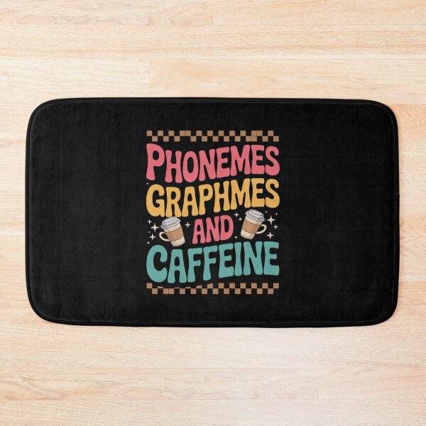 Item preview, Phonemes Graphemes and Caffeine Reading Teacher Groovy Lover  designed and sold by lilLilaBatArt.