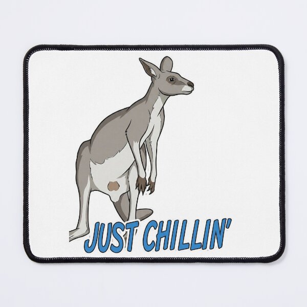 Item preview, Just Chillin' Kangaroo – Funny Australian Animal Sticker designed and sold by FluffinCool.