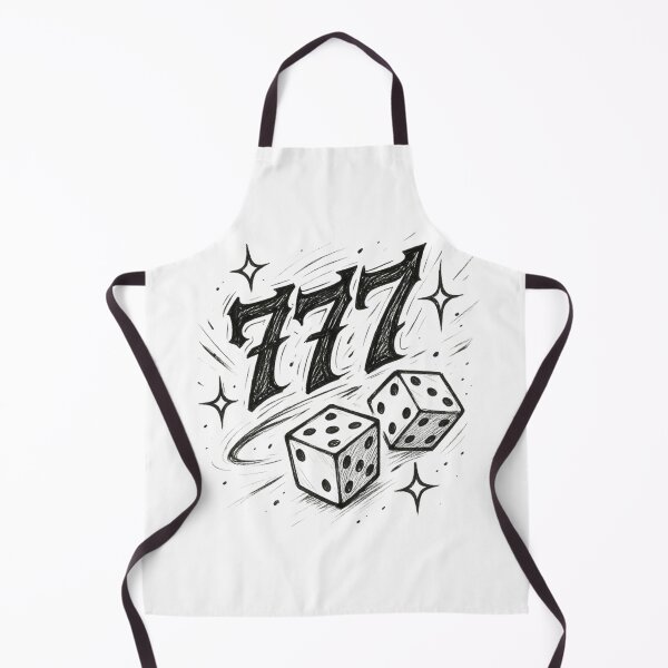 Item preview, Lucky 777 – Vintage Gambling Dice Art | Casino Retro Tattoo Style Graphic designed and sold by SkullVibe Collective.
