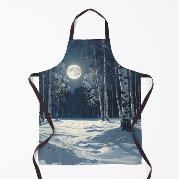 Item preview, "Winter silence under the full moon" designed and sold by Schoenenwald - Illustrations Uniques et Originales.
