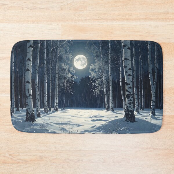 Item preview, "Winter silence under the full moon" designed and sold by Schoenenwald - Illustrations Uniques et Originales.