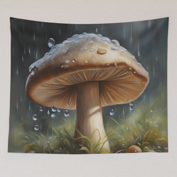 Item preview, Mushroom in Rainy Forest designed and sold by CalmnessbyChoice.