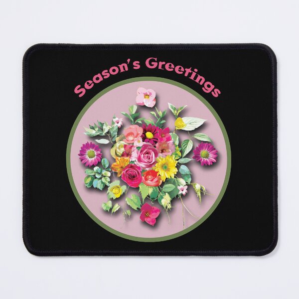 Item preview, Season's Greetings with Vibrant and Cheerful Flowers designed and sold by cremedecolor.
