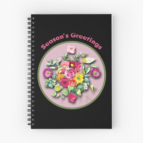 Item preview, Season's Greetings with Vibrant and Cheerful Flowers designed and sold by cremedecolor.