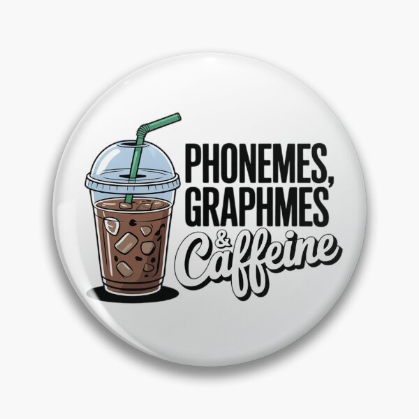 Item preview, Phonemes Graphemes and Caffeine Coffee Lover Reading Teache  designed and sold by lilLilaBatArt.