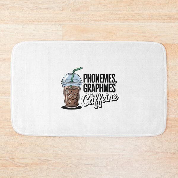 Item preview, Phonemes Graphemes and Caffeine Coffee Lover Reading Teache  designed and sold by lilLilaBatArt.