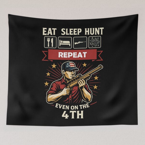 Item preview, Hunting 4th of July Repeat Independence Day designed and sold by LuminOrb.