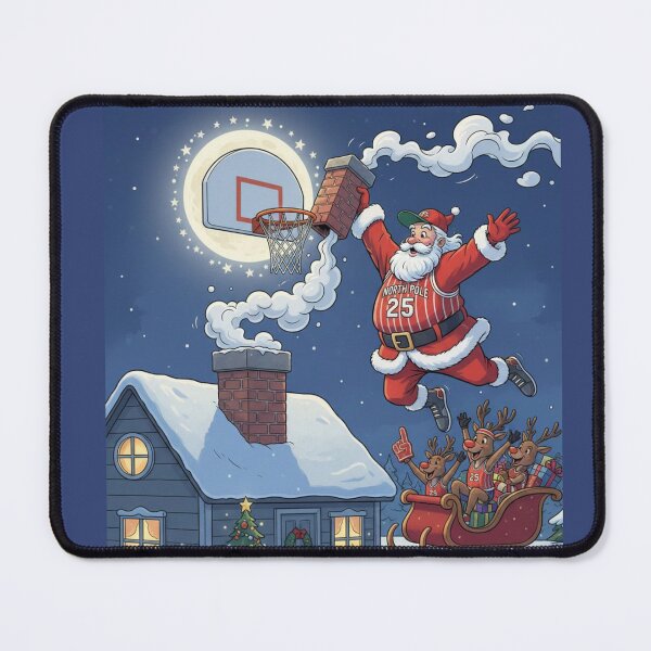 Artikelvorschau, Der Weihnachts-Dunk: Santas Slam entworfen und verkauft von GG-Graphics.