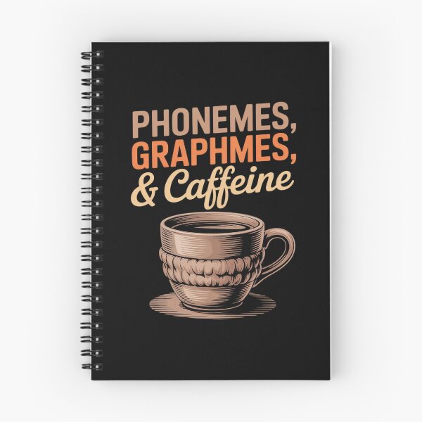 Item preview, Phonemes Graphemes and Caffeine Teacher Back to School  designed and sold by lilLilaBatArt.