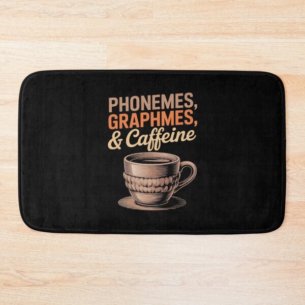 Item preview, Phonemes Graphemes and Caffeine Teacher Back to School  designed and sold by lilLilaBatArt.