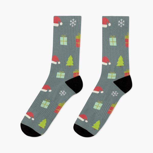 Item preview, Cute Retro Christmas Icon Seamless Pattern designed and sold by VibeNationArt.