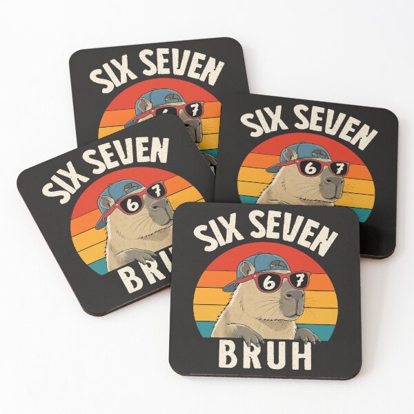 Item preview, Six Seven Bruh Capybara Meme Sunglasses Funny Animal 67 designed and sold by ArmyAbodo.