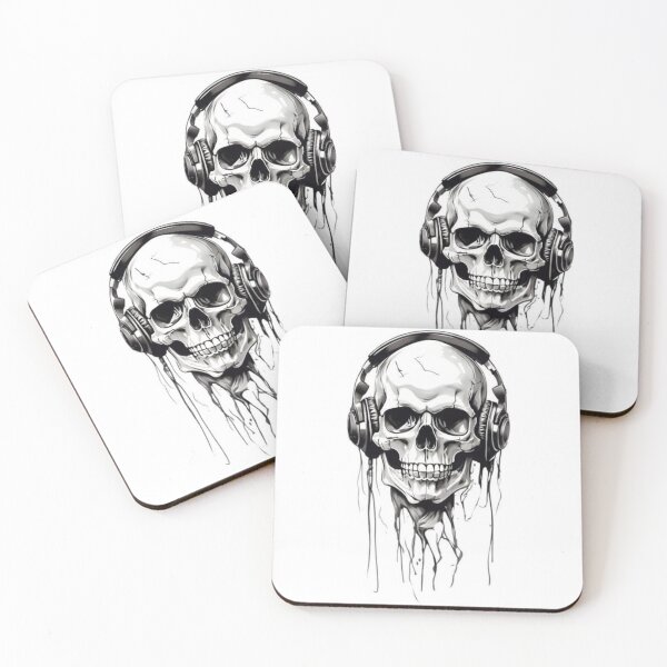 Item preview, Drip Skull – Dripping Streetwear Skull Art | Gothic Grunge Tattoo Style designed and sold by SkullVibe Collective.