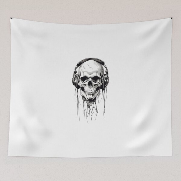 Item preview, Drip Skull – Dripping Streetwear Skull Art | Gothic Grunge Tattoo Style designed and sold by SkullVibe Collective.