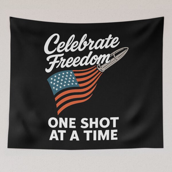 Item preview, Celebrate Freedom One Shot At A Time Hunting 4th designed and sold by LuminOrb.