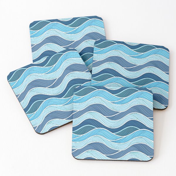 Item preview, Blue Wave Pattern designed and sold by trendspatterns.