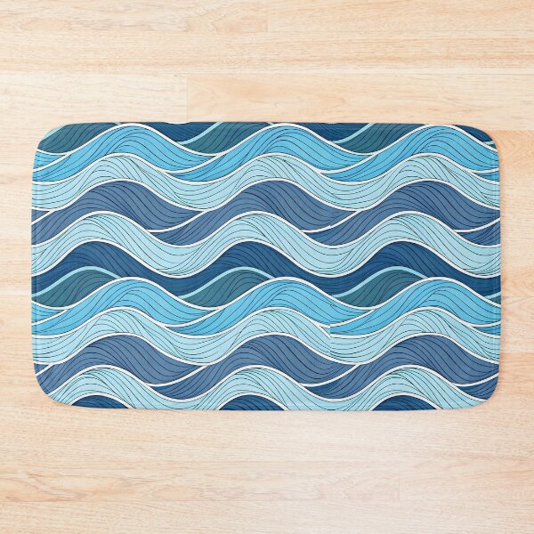 Item preview, Blue Wave Pattern designed and sold by trendspatterns.