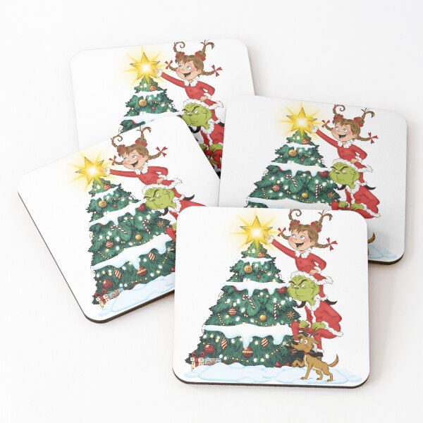 Item preview, Grinch and Cindy Lou decorating a Christmas Tree designed and sold by crizzysketch.