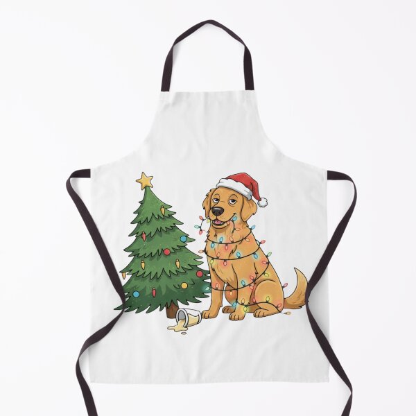 Item preview, Golden Retriever Christmas – Tree Lights Pup designed and sold by Paw Print Play.