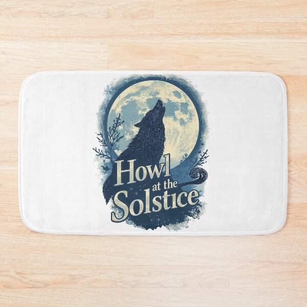 Item preview, Howl at the Solstice: Wolf and Full Moon Winter/Summer Design designed and sold by Tucker-Art.