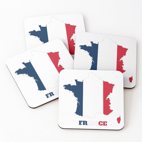 Item preview, France Flag map design designed and sold by BasbiArt.