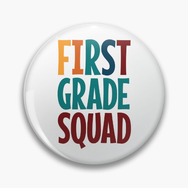 Item preview, First grade squad colorful text designed and sold by Think4Prints.