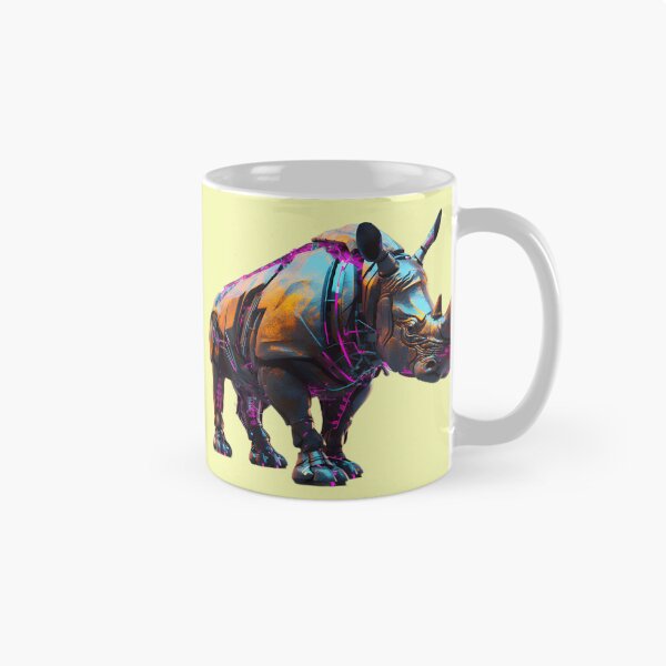 Item preview, Cyberpunk rhino designed and sold by ArtfulPlay.