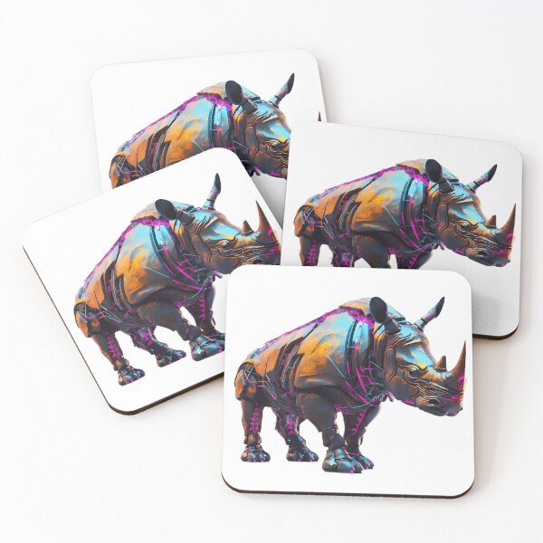 Item preview, Cyberpunk rhino designed and sold by ArtfulPlay.
