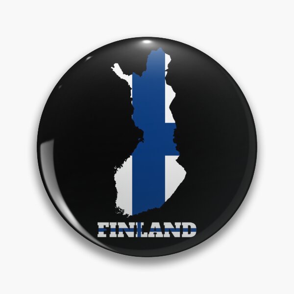 Item preview, Finland Flag map design designed and sold by BasbiArt.