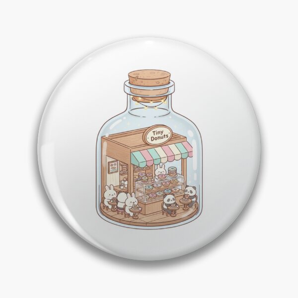 Item preview, Donut shop tiny terrarium cottagecore aesthetic kawaii cute designed and sold by CheeseBlueprint.