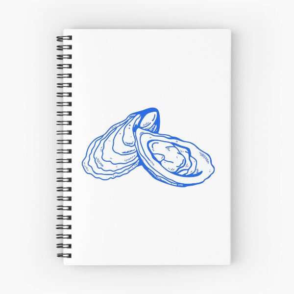 Item preview, Oyster sketch in blue designed and sold by sno0dle.
