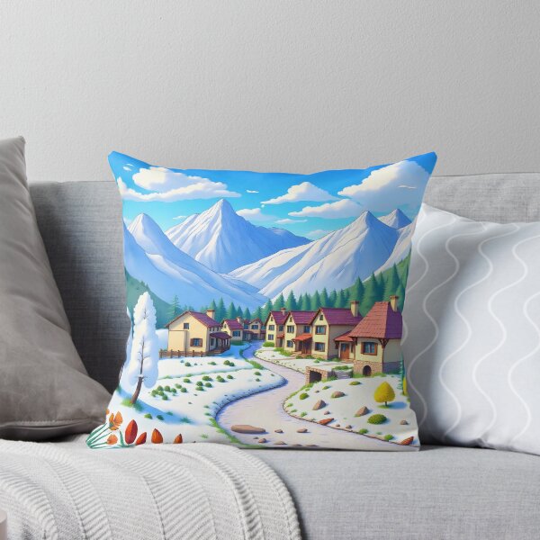 Item preview, The Scenery of Beautiful Village in Winter designed and sold by Pim-Crystal.